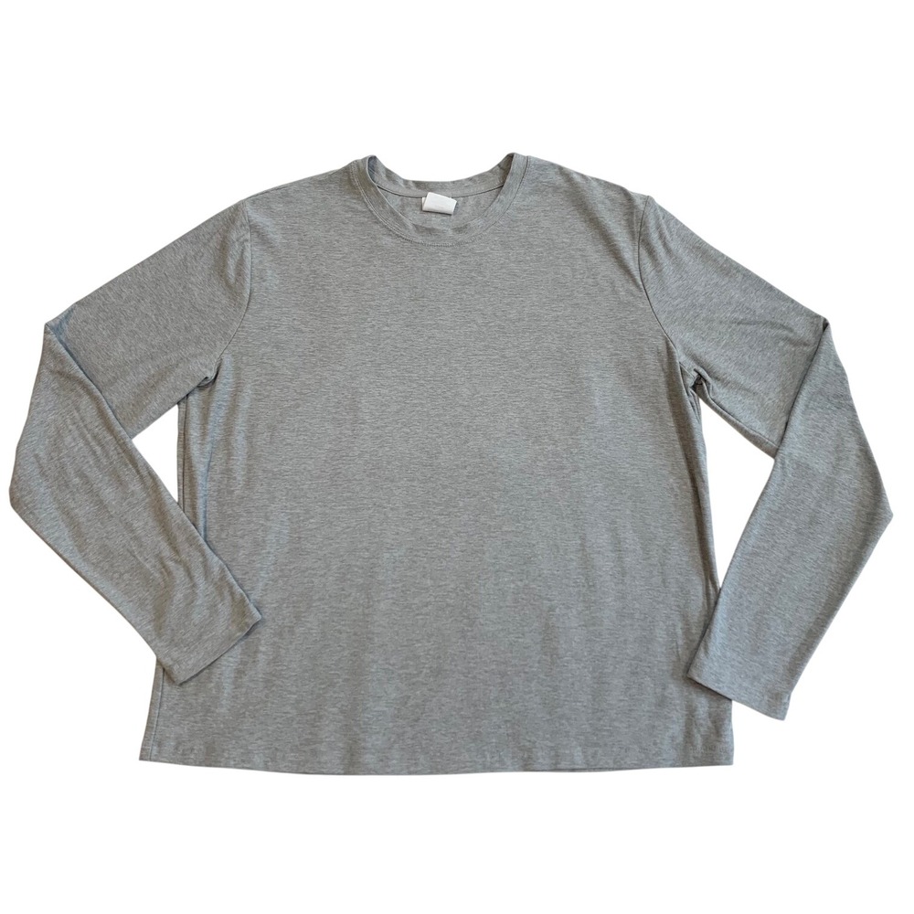 Athletic Works ButterCore Gray Long Sleeve Crew Neck Top Small 4-6